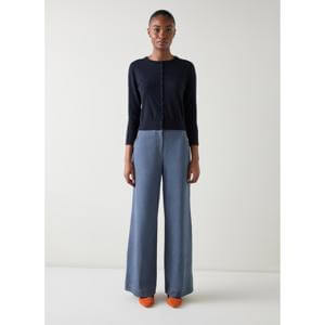 L.K. Bennett  Lottie Navy Buttoned Cardigan